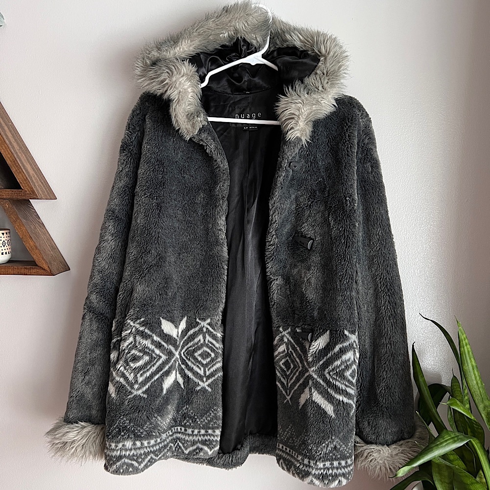 Vintage Coat Faux Fur